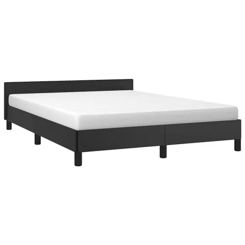 Okvir kreveta s uzglavljem bez madraca crni 140x190 cm - Crna 140 x 190 cm Cijena
