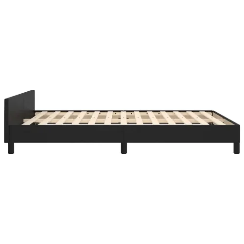 Okvir kreveta s uzglavljem bez madraca crni 140x190 cm - Crna 140 x 190 cm Cijena
