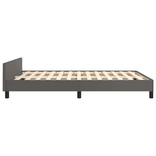 Okvir kreveta s uzglavljem bez madraca sivi 140x190 cm - Siva 140 x 190 cm Cijena