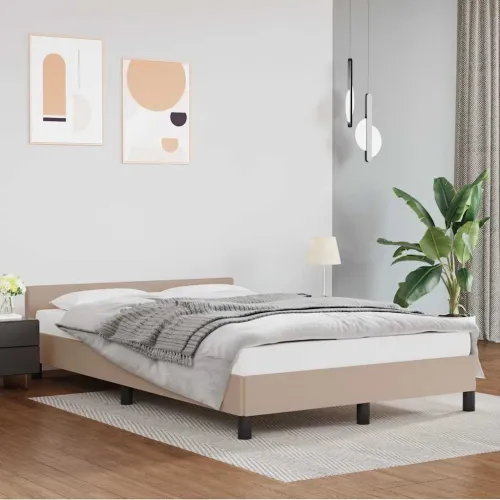 Okvir za krevet s uzglavljem bez madraca cappuccina 140x190 cm - Boja cappuccina 140 x 190 cm Cijena