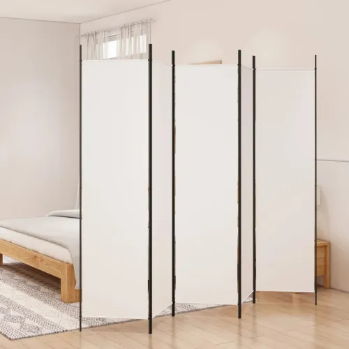 Paravan - Sobna pregrada s 5 panela bijela 250 x 200 cm od tkanine - Bijela 250 x 200 cm 1 1 Cijena
