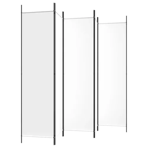 Paravan - Sobna pregrada s 5 panela bijela 250 x 200 cm od tkanine - Bijela 250 x 200 cm Cijena