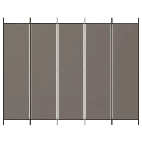 Paravan - Sobna pregrada s 5 panela Antracit 250 x 200 cm od tkanine - Antracit 250 x 200 cm Cijena