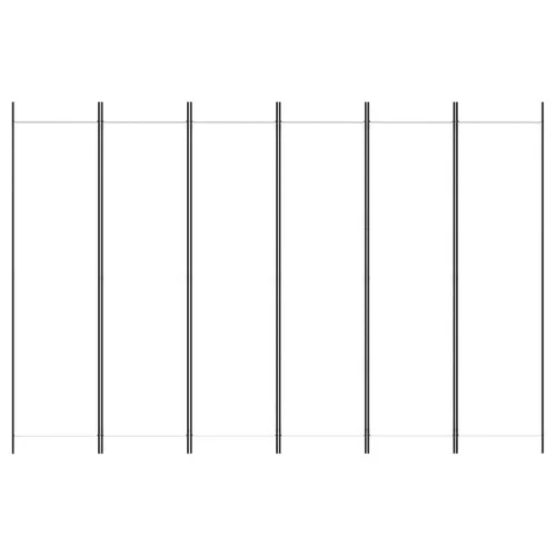 Paravan - Sobna pregrada s 6 panela bijela 300x200 cm od tkanine - Bijela 300 x 200 cm Cijena