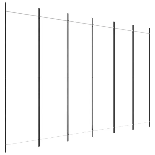 Paravan - Sobna pregrada s 6 panela bijela 300x200 cm od tkanine - Bijela 300 x 200 cm 1 1 Cijena