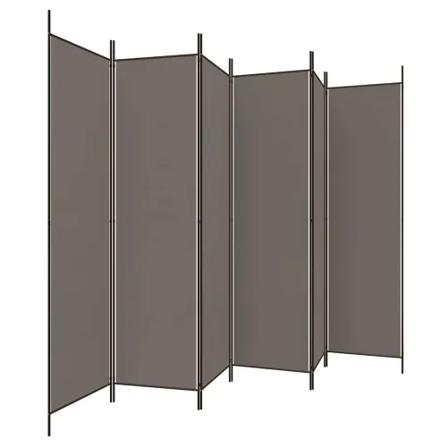 Paravan - Sobna pregrada s 6 panela antracit 300x200 cm od tkanine - Antracit 300 x 200 cm Cijena