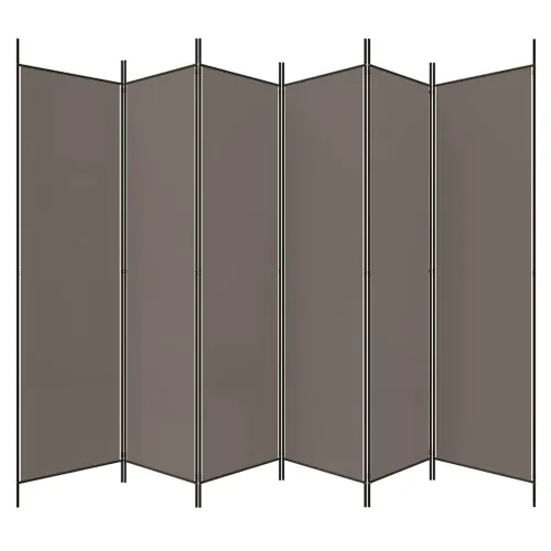 Paravan - Sobna pregrada s 6 panela antracit 300x200 cm od tkanine - Antracit 300 x 200 cm Cijena