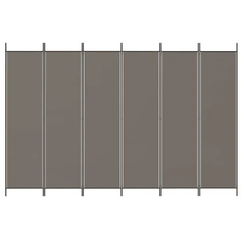 Paravan - Sobna pregrada s 6 panela antracit 300x200 cm od tkanine - Antracit 300 x 200 cm Cijena