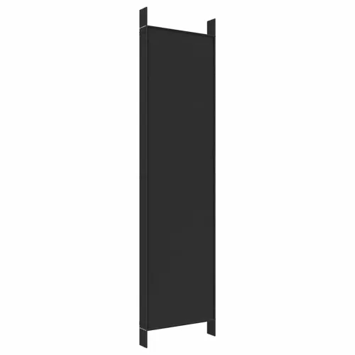Paravan - Sobna pregrada s 6 panela crna 300x200 cm od tkanine - Crna 300 x 200 cm Cijena
