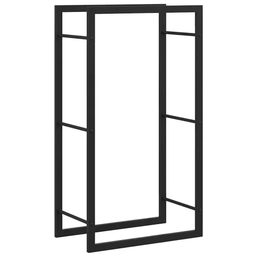 Stalak za drva za ogrjev mat crni 50x28x94 cm čelični - Crna 50 x 28 x 94 cm Crna 50 x 28 x 94 cm Cijena