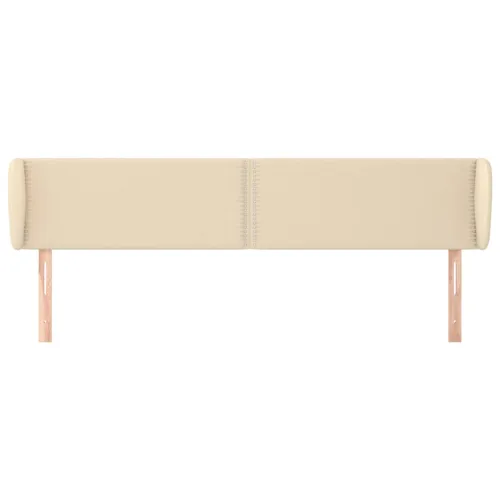 Uzglavlje s ušima krem 183x23x78/88 cm od tkanine - Krema 183 x 23 x 78/88 cm Cijena