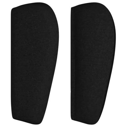 Uzglavlje s ušima crno 203x23x78/88 cm od tkanine - Crna 203 x 23 x 78/88 cm Cijena