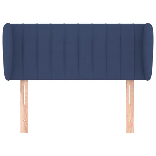 Uzglavlje s ušima plavo 93x23x78/88 cm od tkanine - Plava 93 x 23 x 78/88 cm 1 Plava Cijena
