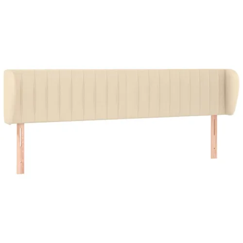 Uzglavlje s ušima krem 203x23x78/88 cm od tkanine - Krema 203 x 23 x 78/88 cm Cijena