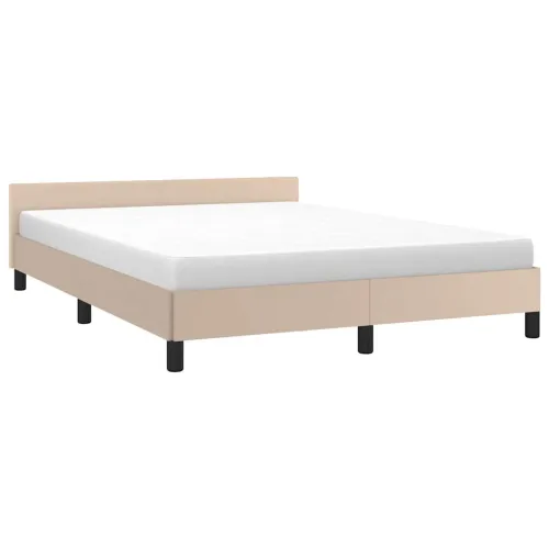 Okvir za krevet s uzglavljem bez madraca cappuccina 140x200 cm - Boja cappuccina 140 x 200 cm Cijena