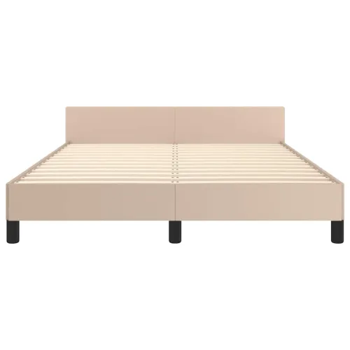 Okvir za krevet s uzglavljem bez madraca cappuccina 140x200 cm - Boja cappuccina 140 x 200 cm Cijena