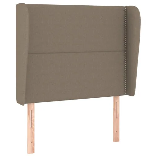 Uzglavlje s ušima smeđesivo 93x23x118/128 cm od tkanine - Sivo-smeđa 93 x 23 x 118/128 cm Cijena