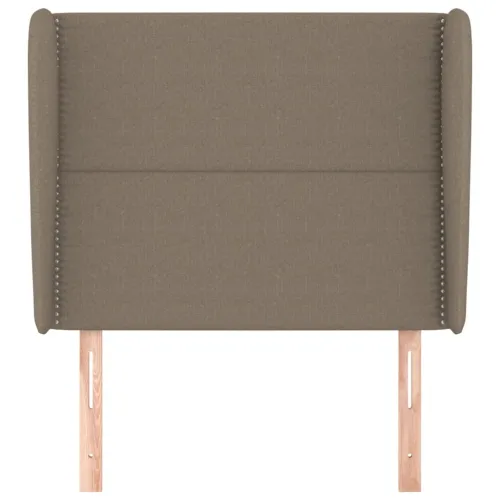 Uzglavlje s ušima smeđesivo 93x23x118/128 cm od tkanine - Sivo-smeđa 93 x 23 x 118/128 cm Cijena