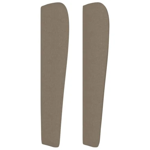 Uzglavlje s ušima smeđesivo 93x23x118/128 cm od tkanine - Sivo-smeđa 93 x 23 x 118/128 cm Cijena