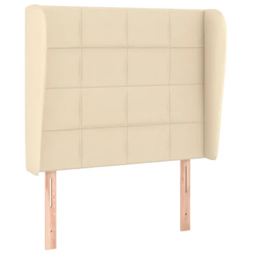 Uzglavlje s ušima krem 103x23x118/128 cm od tkanine - Krema 103 x 23 x 118/128 cm Cijena