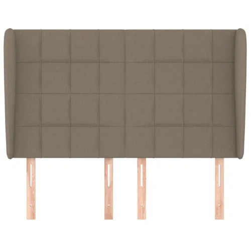 Uzglavlje s ušima smeđesivo 147x23x118/128 cm od tkanine - Sivo-smeđa 147 x 23 x 118/128 cm Cijena