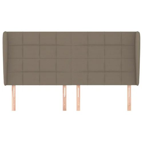 Uzglavlje s ušima smeđesivo 163x23x118/128 cm od tkanine - Sivo-smeđa 163 x 23 x 118/128 cm Cijena