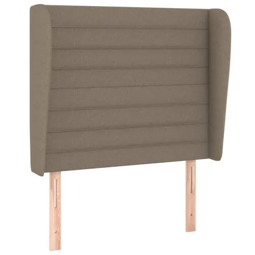 Uzglavlje s ušima smeđesivo 93x23x118/128 cm od tkanine - Sivo-smeđa 93 x 23 x 118/128 cm Cijena