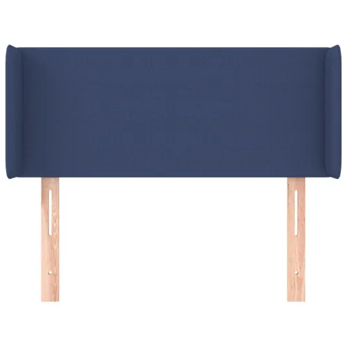 Uzglavlje s ušima plavo 83x16x78/88 cm od tkanine - Plava 83 x 16 x 78/88 cm Cijena