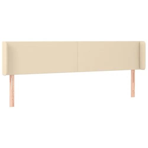 Uzglavlje s ušima krem 183x16x78/88 cm od tkanine - Krema 183 x 16 x 78/88 cm Cijena