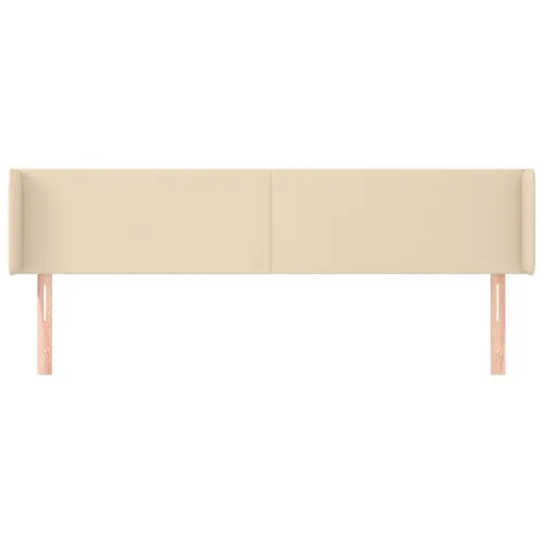 Uzglavlje s ušima krem 203x16x78/88 cm od tkanine - Krema 203 x 16 x 78/88 cm Cijena