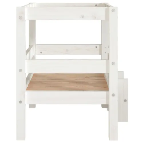 Krevet za pse bijeli 55,5x53,5x60 cm od masivne borovine - Bijela 55.5 x 53.5 x 60 cm Cijena