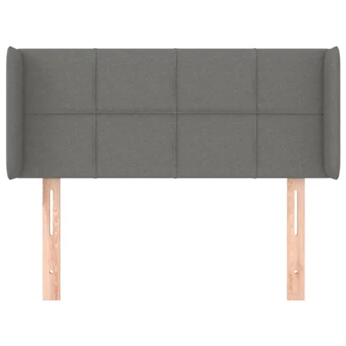 Uzglavlje s ušima tamnosivo 83x16x78/88 cm od tkanine - Tamno siva 83 x 16 x 78/88 cm Cijena