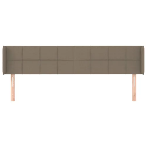 Uzglavlje s ušima smeđesivo 203x16x78/88 cm od tkanine - Sivo-smeđa 203 x 16 x 78/88 cm Cijena