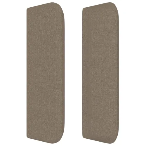 Uzglavlje s ušima smeđesivo 183x16x78/88 cm od tkanine - Sivo-smeđa 183 x 16 x 78/88 cm Cijena