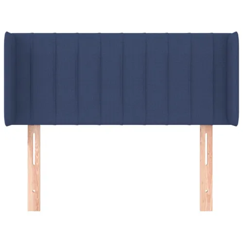 Uzglavlje s ušima plavo 93x16x78/88 cm od tkanine - Plava 93 x 16 x 78/88 cm 1 Plava Cijena