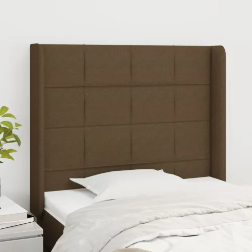 Uzglavlje s ušima tamnosmeđe 93x16x118/128 cm od tkanine - Tamno smeđa 93 x 16 x 118/128 cm 1 Tamno smeđa Cijena
