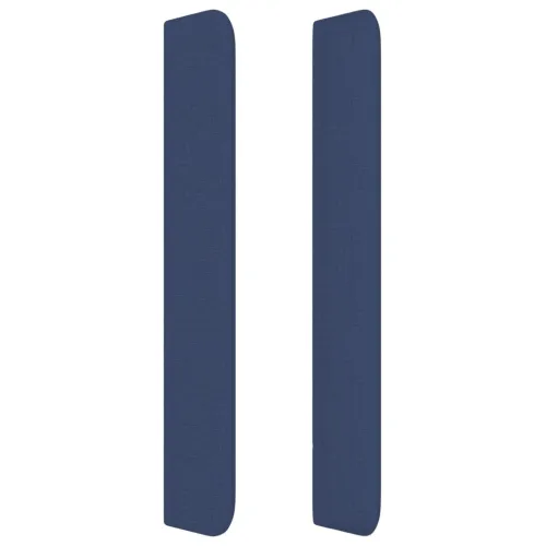 Uzglavlje s ušima plavo 147x16x118/128 cm od tkanine - Plava 147 x 16 x 118/128 cm Cijena