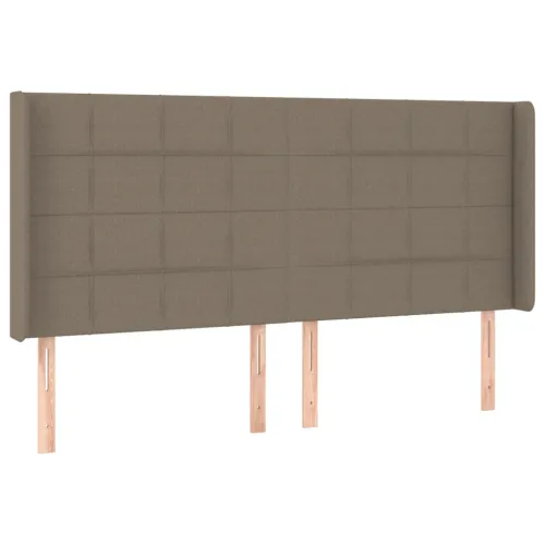 Uzglavlje s ušima smeđesivo 183x16x118/128 cm od tkanine - Sivo-smeđa 183 x 16 x 118/128 cm Cijena