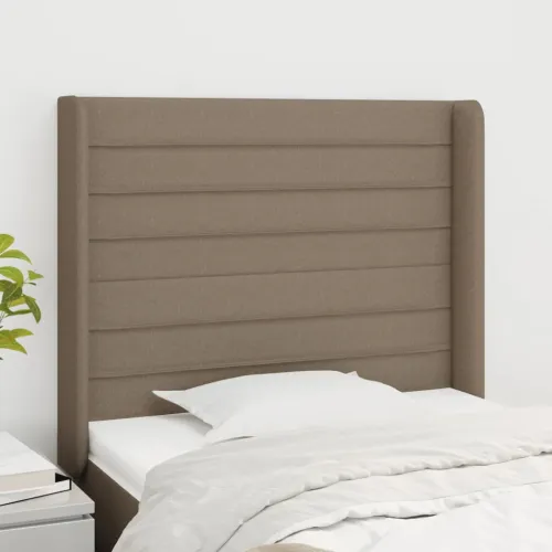 Uzglavlje s ušima smeđesivo 103x16x118/128 cm od tkanine - Sivo-smeđa 103 x 16 x 118/128 cm Cijena