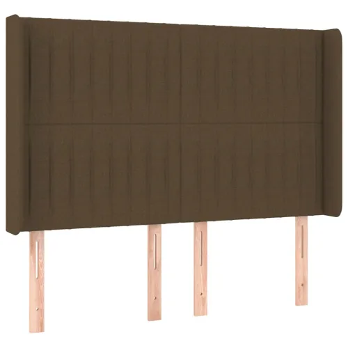 Uzglavlje s ušima tamnosmeđe 147x16x118/128 cm od tkanine - Tamno smeđa 147 x 16 x 118/128 cm 1 Tamno smeđa Cijena
