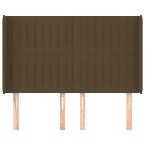Uzglavlje s ušima tamnosmeđe 147x16x118/128 cm od tkanine - Tamno smeđa 147 x 16 x 118/128 cm 1 Tamno smeđa Cijena