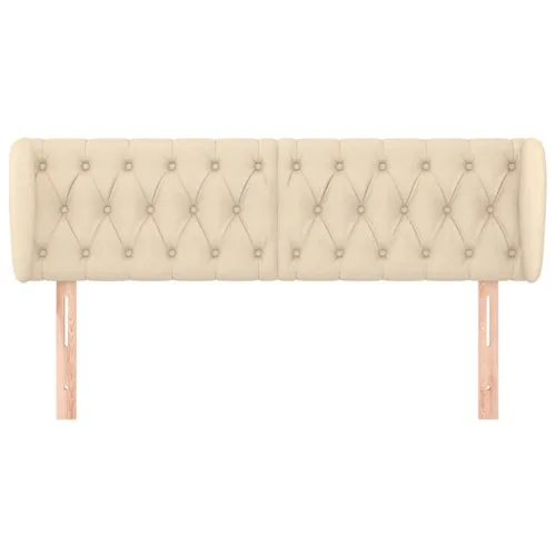 Uzglavlje s ušima krem 147x23x78/88 cm od tkanine - Krema 147 x 23 x 78/88 cm Cijena
