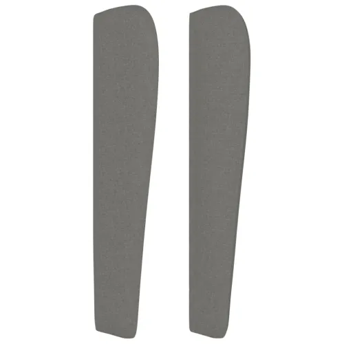 Uzglavlje s ušima tamnosivo 83 x 23 x 118/128 cm od tkanine - Tamno siva 83 x 23 x 118/128 cm Cijena