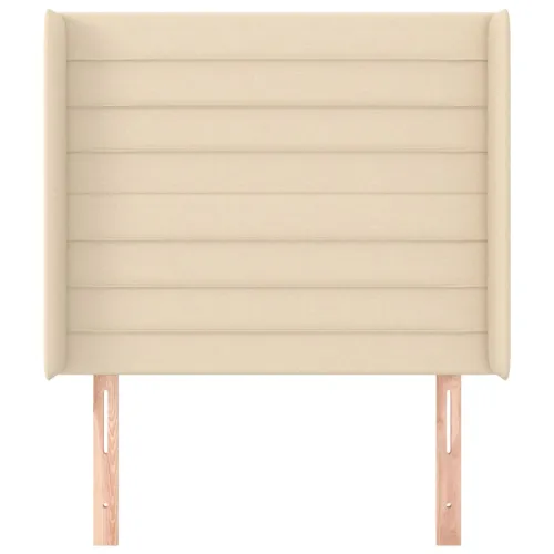 Uzglavlje s ušima krem 83x16x118/128 cm od tkanine - Krema 83 x 16 x 118/128 cm Cijena