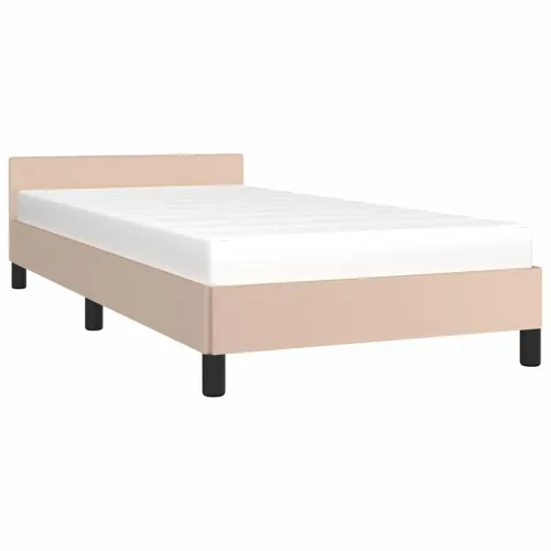 Okvir za krevet s uzglavljem bez madraca cappuccina 90x200 cm - Boja cappuccina 90 x 200 cm Cijena
