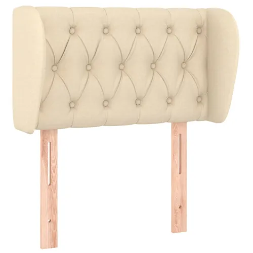 Uzglavlje s ušima krem 83x23x78/88 cm od tkanine - Krema 83 x 23 x 78/88 cm Cijena