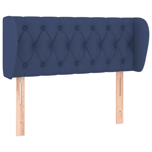 Uzglavlje s ušima plavo 93x23x78/88 cm od tkanine - Plava 93 x 23 x 78/88 cm Cijena