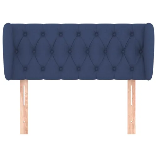 Uzglavlje s ušima plavo 93x23x78/88 cm od tkanine - Plava 93 x 23 x 78/88 cm Cijena