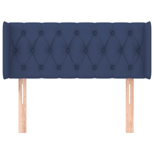 Uzglavlje s ušima plavo 93x16x78/88 cm od tkanine - Plava 93 x 16 x 78/88 cm Cijena