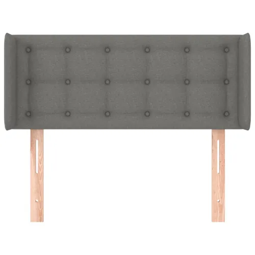 Uzglavlje s ušima tamnosivo 93x16x78/88 cm od tkanine - Tamno siva 93 x 16 x 78/88 cm Cijena
